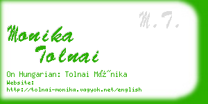 monika tolnai business card